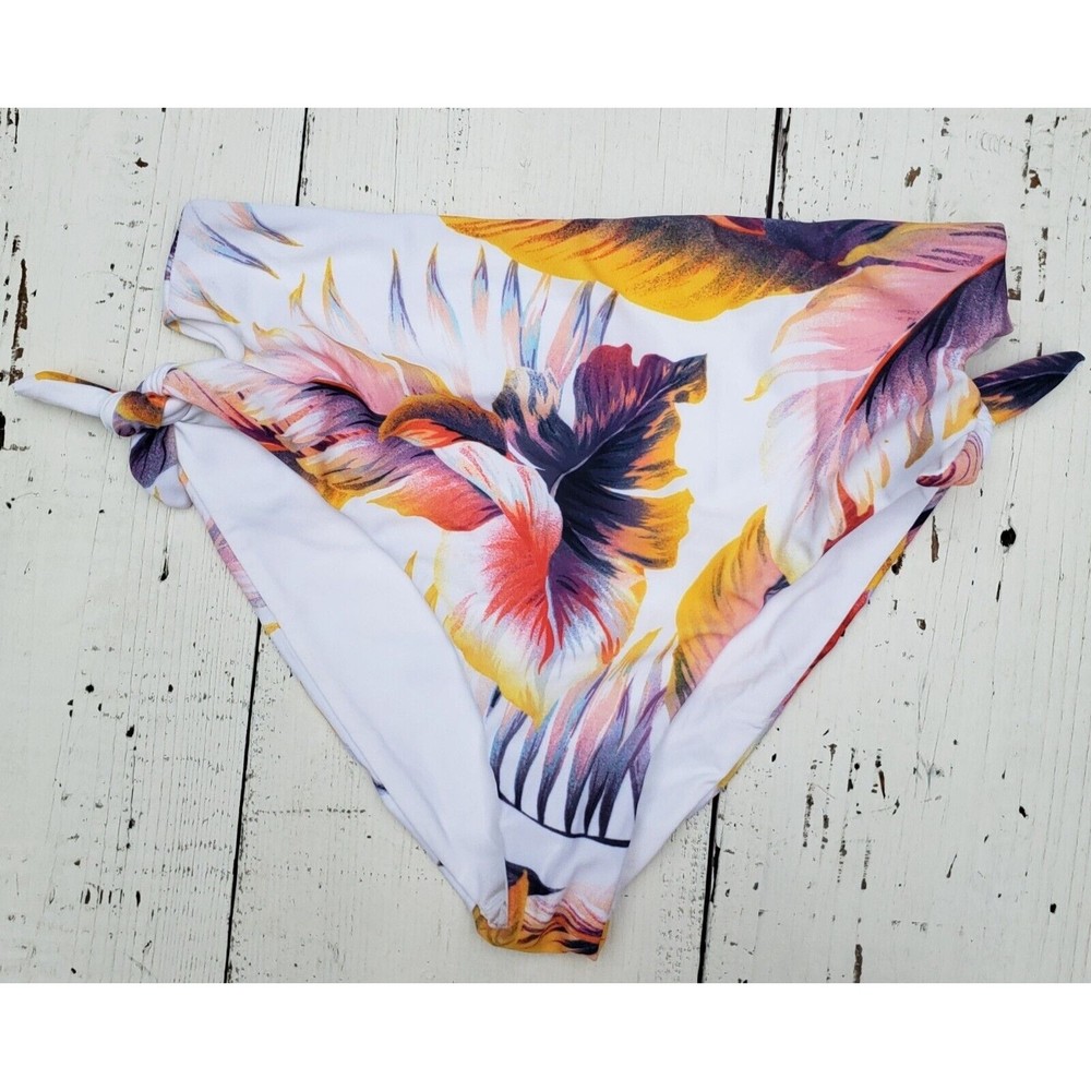 L* Space Leafy Bummin' Classic High-Waisted Bikini Bottom Women's Size Medium - Picture 3 of 5